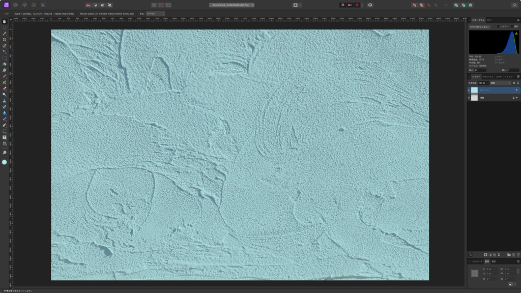 Affinity Photo 2.5 のスクショ