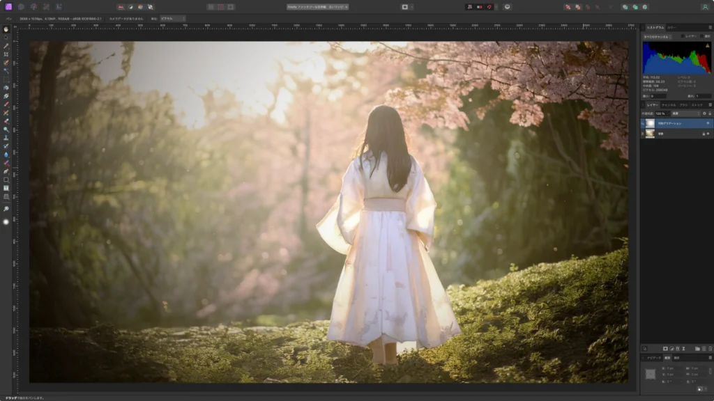 Affinity Photo 2.5 のスクショ